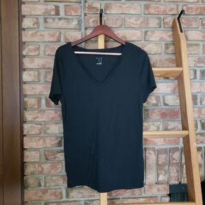 Black V Neck T-Shirt